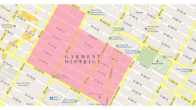garment district map