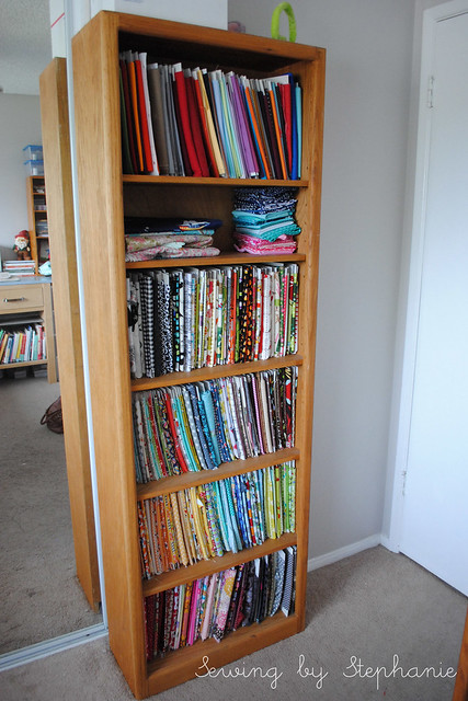 My Sewing Room: Fabric Bookcase