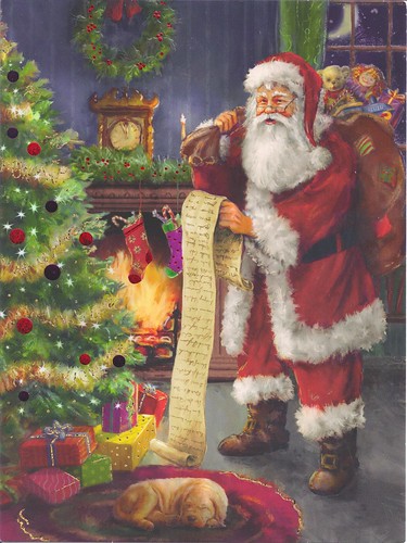 Santa Checking His List 