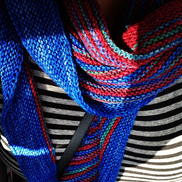 So many stripes!  #coloraffection  #knit #knitting #handdyed #sockyarn #destinationyarn