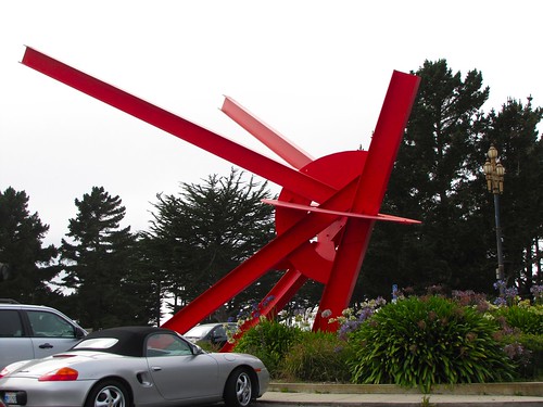big red sculpture