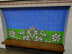 Vauxhall Station tiled artwork