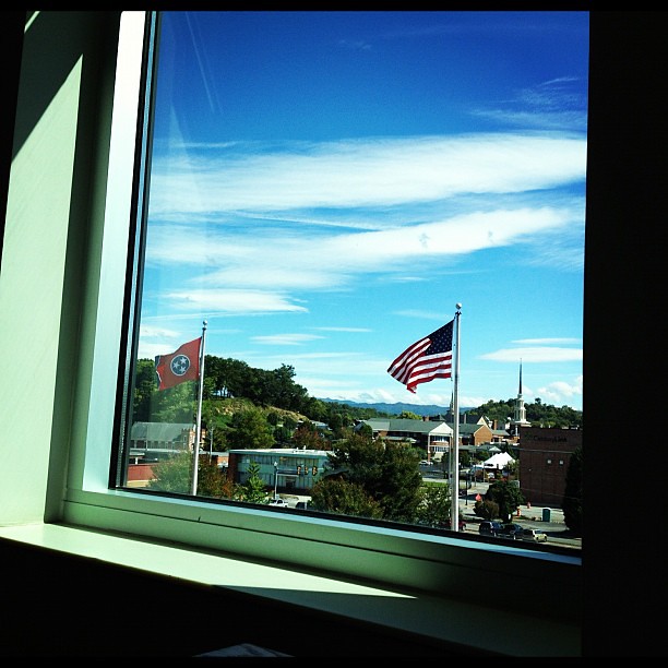 Love the view from the library.
