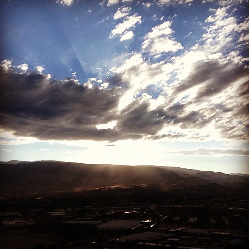 View from the top of #rattlesnakemnt Post work #run #reno #nevada #skies are pretty. #shuttersisters