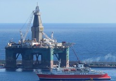 La Plataforma petrolifera "Eirik Raude" en Las Palmas de Gran Canaria
