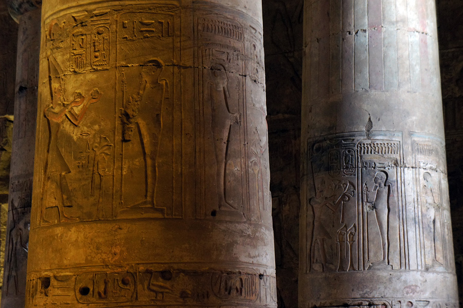 Колонны храма. Абидос, Храм Сети I, Египет