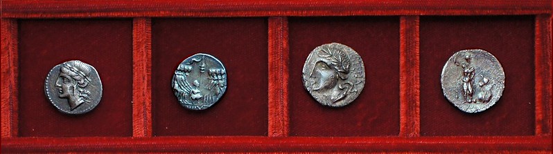 HNI 415 Social War Italia oath scene, HNI 407 Social War, Ahala collection, coins of the Roman Republic