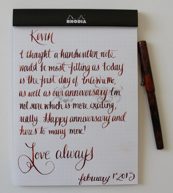 InCoWriMo Letter to Kevin for Anniversary