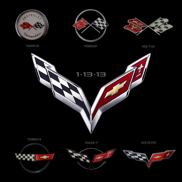 Corvette emblemas 1953 - 2013