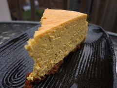 Pumpkin-Bailey's Cheesecake with Graham-Pecan Crust