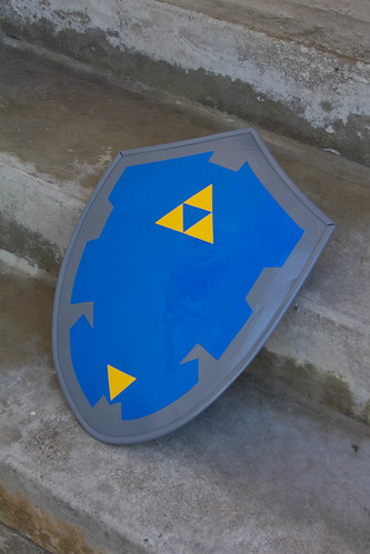 View of Hylian shield in progress