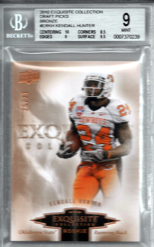 2010 Exquisite Collection Draft Picks Bronze #ERKH Kendall Hunter (25 of 25) BGS 9