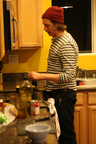mike in the kitchen.