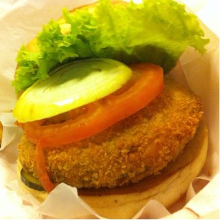 Shrooms Vegetarian Burger @ Charlie's Grind and Grill