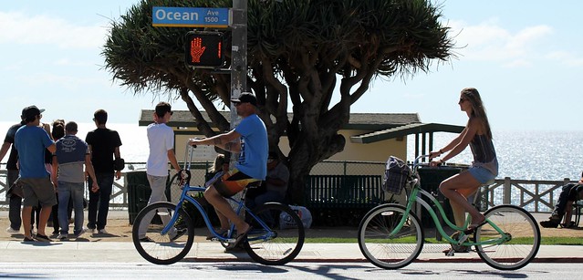 Riding Bicycles - Santa Monica, California, USA
