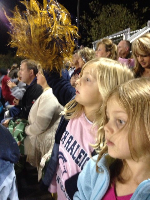 At their first high school football game