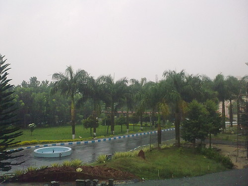 Rain captured from Amrita School of Business