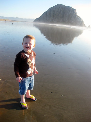 Wyatt in front of Morro Rock