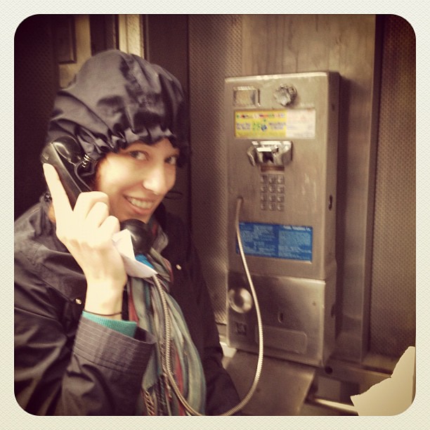 This is called a pay phone. Used one today to call my mom from #NYC! #Sandy