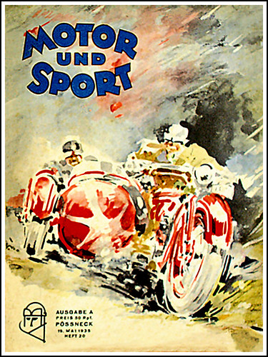 1935 Motor Und Sport Magazine -Sidecar Racing by bullittmcqueen