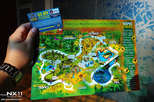 WILD LIFE Sydney Zoo map