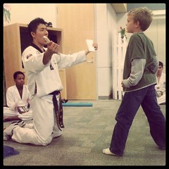 tae kwon do at library
