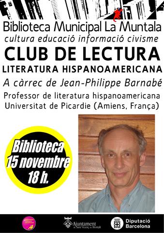 Club de lectura: literatura hispanoamericana @ dijous 15 novembre 18 h. by bibliotecalamuntala