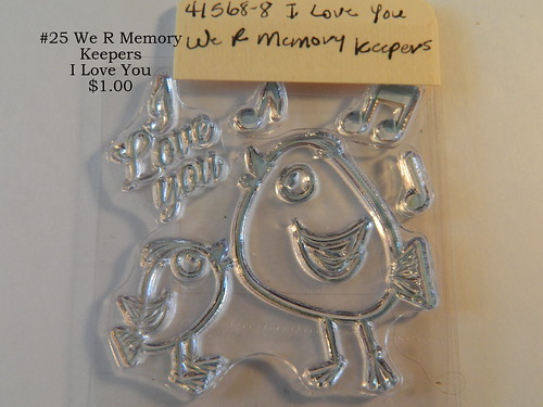 #25 We R Memory Keepers I Love You $1.00