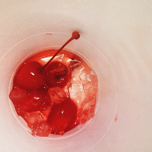 Oh hells yeah, four cherries at the bottom of my cherry limeade.