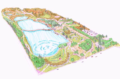 rendering of the 'North Park' portion of the site (by: Shengnan An, courtesy of UC Davis)
