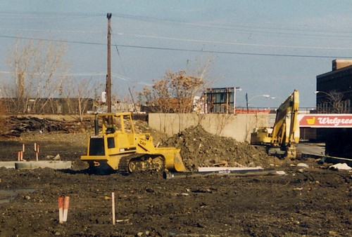 Redeveloping the former site of the Grand Trunk Western Railroad's Elsdon roundhouse at West 49th Street and South Kedzie Avenue.  Chicago Illinois.  November 1988. by Eddie from Chicago