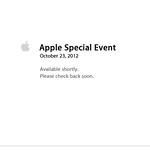 Apple Special Event - Oct 23, 2012