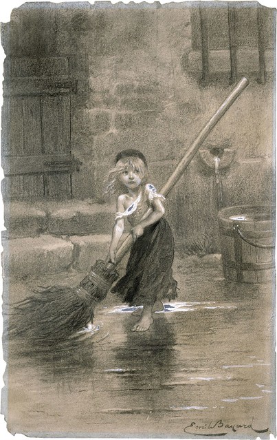 Cosette-sweeping-les-miserables-emile-bayard-1862