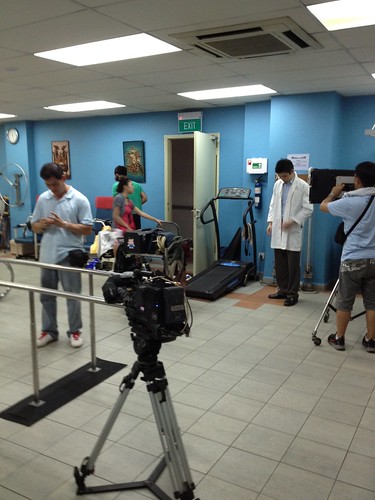 Filming for Mediacorp Channel 8 drama - 我们等你 - 2