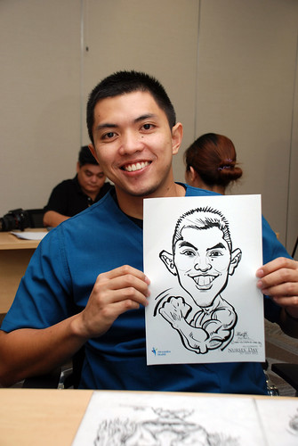 caricature live sketching for Khoo Teck Puat Hospital, Nurses' Day - 14