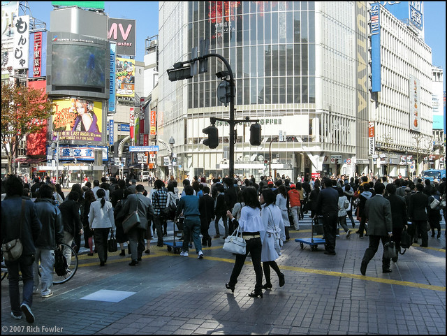 Shibuya-- World's Busiest Crosswalk