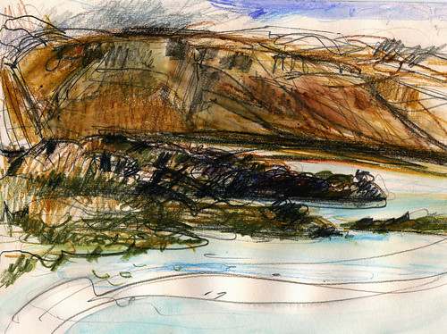 Iceland sketches:view from Budir estuary