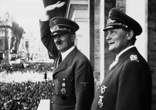 Adolf Hitler with Hermann Goering