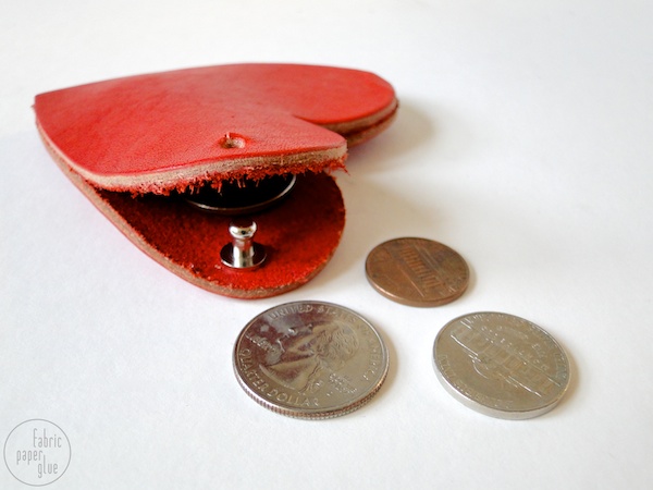 Leather Heart Coin Purse Tutorial