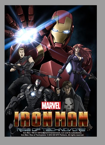 121011(2) - 「黑寡婦、鷹眼、神盾局長、戰爭機器」現身2013年日本動畫版《Iron Man: Rise Of Technovore （鋼鐵人：噬甲病毒崛起）》續集長片！