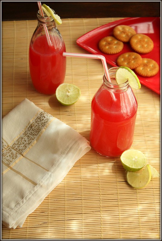 pomegranate and lime juice