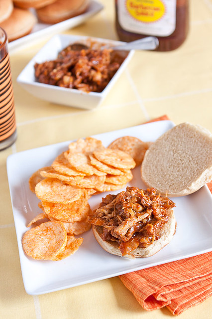 Barbecue Pulled Chicken Sandwiches
