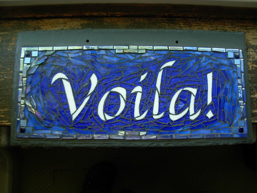 Voila! Mosaic House Sign by Nutmeg Designs