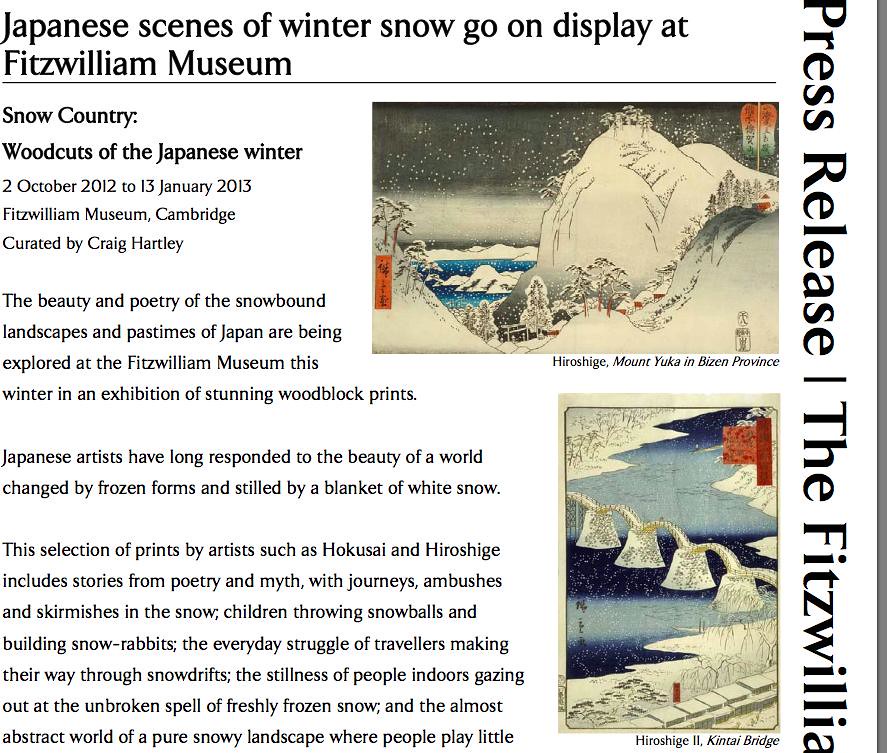 Winter snow press release