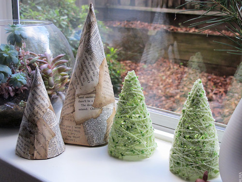 Handmade Decorative Christmas Trees by Alika-Rikki
