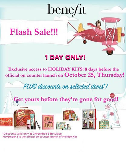 benefit flash sale
