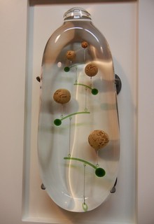 egg and glass sculpture