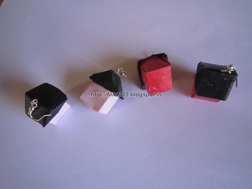 Handmade Jewelry - Paper Earrings (12) by fah2305