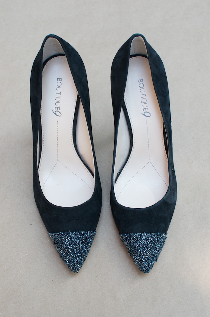 diy nine west caviar tipped heels 9