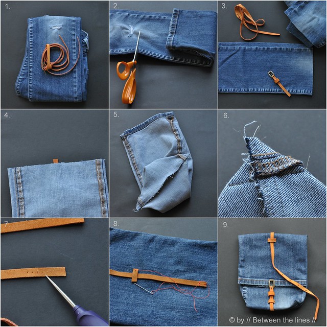 denim snack bag :: a recycling project
